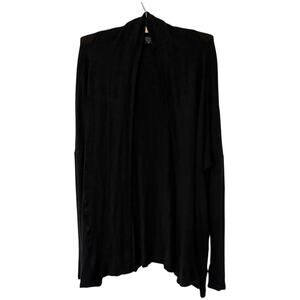 Revir | Cardigan Black Long Sleeve Open Front Lagenlook Michigan- One Size